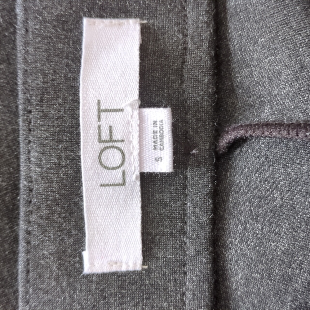 LOFT Heathered Ponte Wide Leg Pants